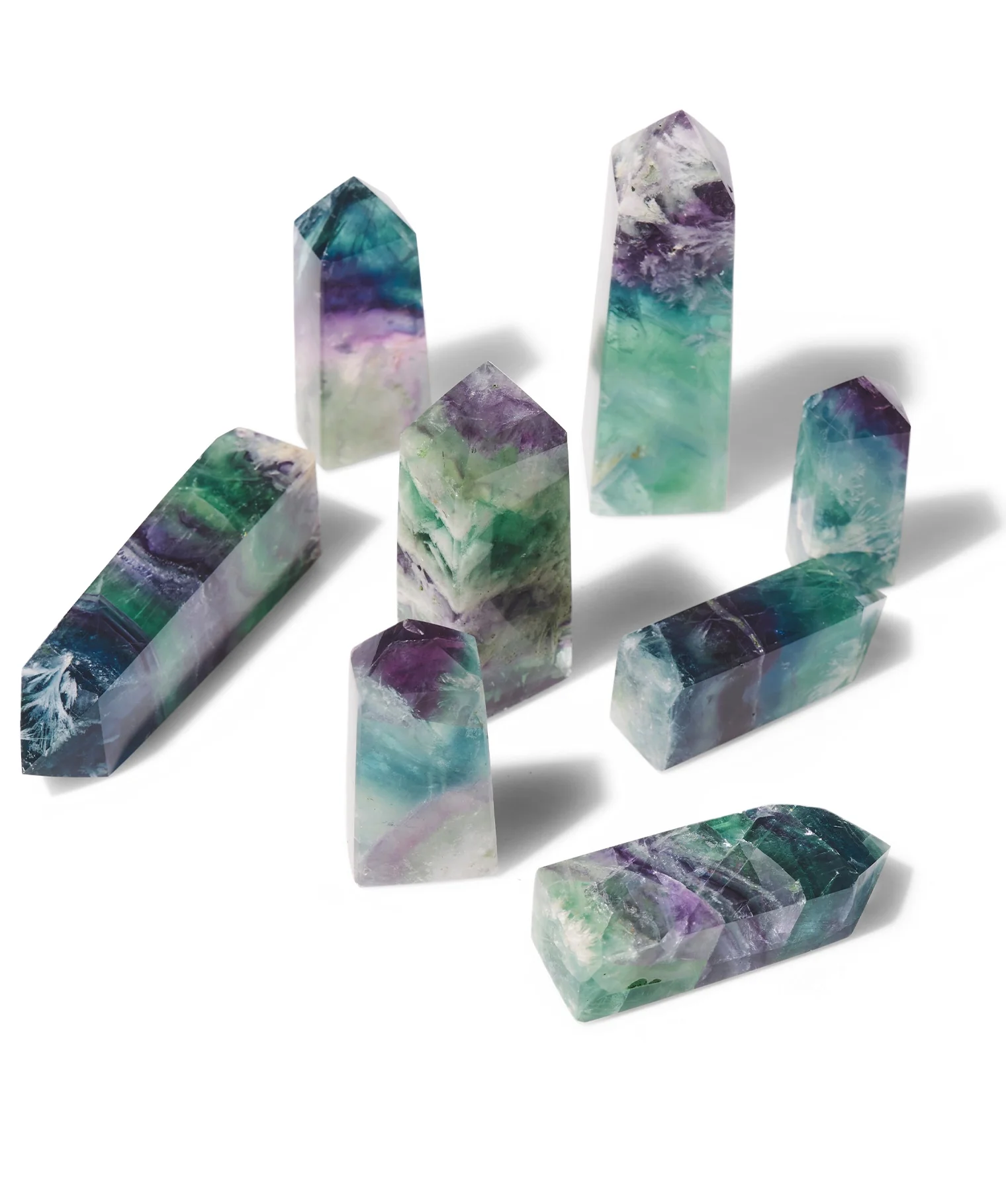 Feather Fluorite Obelisk